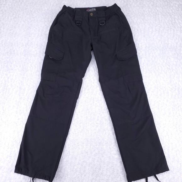 LAPG Tactical Cargo Ripstop Pants Wmns 26 Black Drawstring Hem Tactical Outdoor - Picture 1 of 11